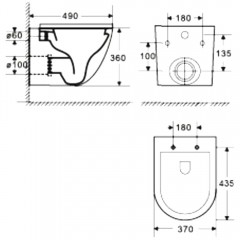Инсталляция Grohe Rapid SL 38772001 + унитаз WeltWasser Merzbach 004 GL-WT безободковый с сиденьем