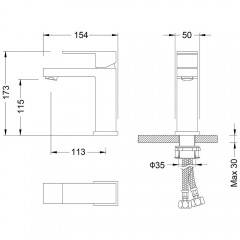 Смеситель для раковины Timo Selene 2061/03F