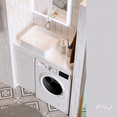 Тумба с раковиной Alavann Soft 100 (Dreja)