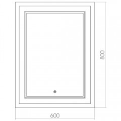 Зеркало Azario Grand 600x800 ФР00001397
