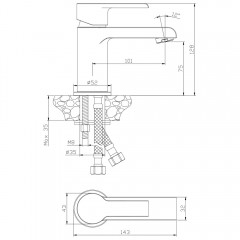 Смеситель для раковины Olive'S Tenerife 24100TN