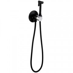 Смеситель с гигиеническим душем встраиваемый Felice 4515 cromo nero opaco