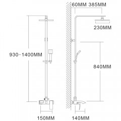 Душевая система Felice 4060 cromo