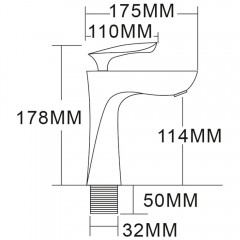 Смеситель для раковины Felice 9030 cromo