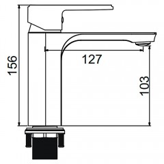 Смеситель для раковины Gerhans K23 K11023T