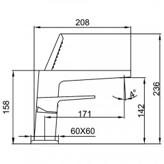 Смеситель на борт ванны Faop Luxury Life A1109-6