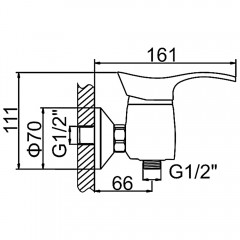Смеситель для душа Ledeme H01 L2001
