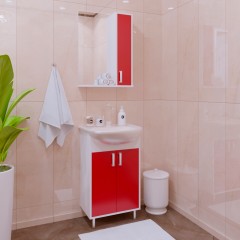 Зеркало-шкаф Corozo Колор 50 красный SD-00000697