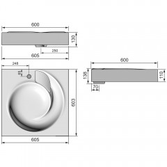 Раковина Stella Polar Киото 60x60 SP-00000796