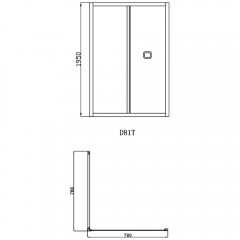 Душевая дверь Cerutti Bella D81T