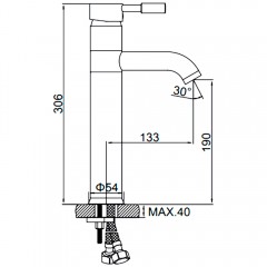 Смеситель для раковины Ledeme H52 L1052-2