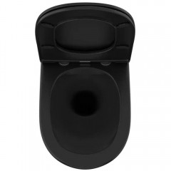 Инсталляция Geberit Duofix 458.125.21.1 + унитаз OWL Vind Cirkel-H Matt Black OWLT190305 безободковый с сиденьем