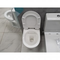 Унитаз Fubini FB001 + смеситель Grocenberg GB002BL