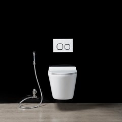 Унитаз Cerutti Ortler aria B-2380-3 + смеситель Frap F7505-2