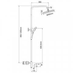 Душевая система Gappo G03-6 G2403-56