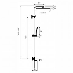 Душевая система Gappo G91 G2491-50 с термостатом