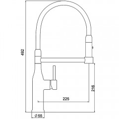 Смеситель для кухни Gappo G98 G4398-55