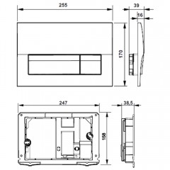 Инсталляция Roca Active 89011001R + унитаз Cerutti Ortler Aria B-2380-3 безободковый с сиденьем