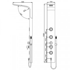 Душевая панель RGW SP-04B