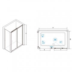 Душевое ограждение RGW Classic CL-48B 160x90 32094896-014