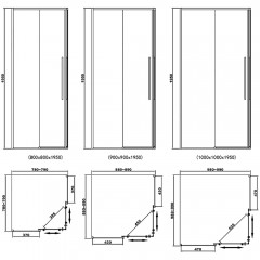 Душевое ограждение RGW Stilvoll SV-31B 90x90 32323199-14