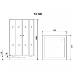 Душевой угол Niagara Nova NG-0100-14