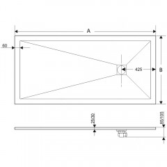 Поддон из искусственного камня RGW Stone ST-W 160x80 16152816-01