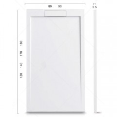 Поддон из искусственного камня RGW Stone STL 170x80 14212817-01