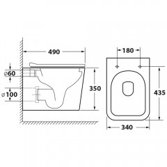 Инсталляция Grohe Rapid SL 38981000 + унитаз OWL Vatter Ruta-H mini OWLT190403 безободковый с сиденьем