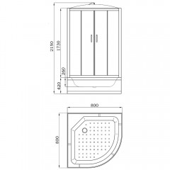 Душевая кабина Parly EC821