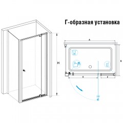 Душевое ограждение RGW Passage PA-32 100x100 04083200-011