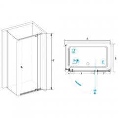 Душевое ограждение RGW Passage PA-44B 90x80 04084498-014