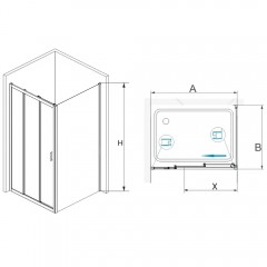 Душевое ограждение RGW Passage PA-73 110x90 060873119-11