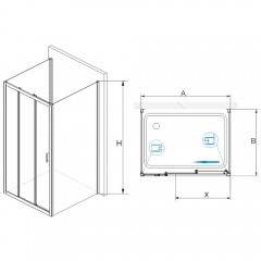 Душевое ограждение RGW Passage PA-73P 180x70 060873187-011P
