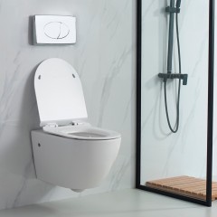Унитаз подвесной Esbano Fortex white безободковый торнадо
