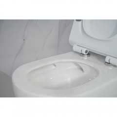 Унитаз подвесной Esbano Fortex white безободковый торнадо