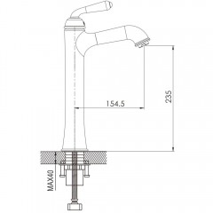 Смеситель для раковины Rose R0211Q