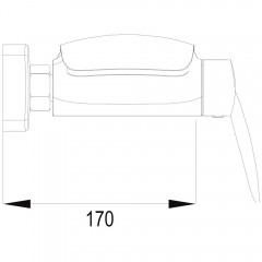 Смеситель для ванны Rose R1102H
