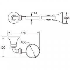 Стакан Rose RG1212