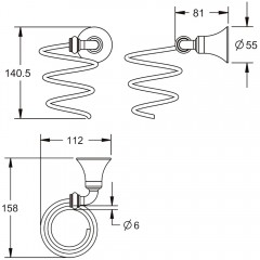 Держатель фена Rose RG1235