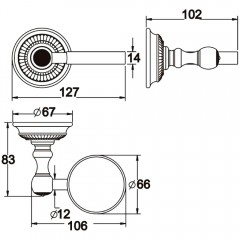 Мыльница Rose RG1403Q