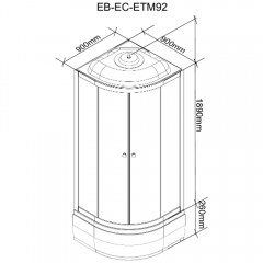 Душевая кабина Parly ECM921