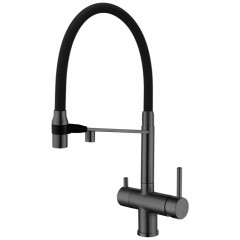Смеситель для кухни Kern 2074 matt gun black