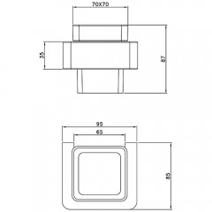 Стакан AltroBagno Aperto 080201 NeOp