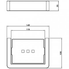 Мыльница AltroBagno Aperto 080705 NeOp