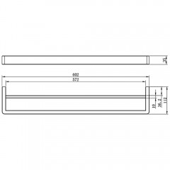 Полотенцедержатель двойной AltroBagno Aperto 081403 NeOp