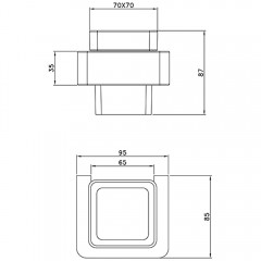 Стакан AltroBagno Aperto 080202 Cr