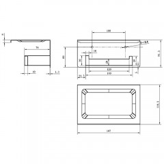 Держатель туалетной бумаги AltroBagno Aperto 080907 Cr