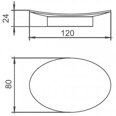Мыльница AltroBagno Beni aggiuntivi SD 080712 Cr