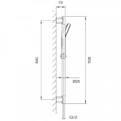 Душевой гарнитур AltroBagno Beni aggiuntivi SS 030303 Cr